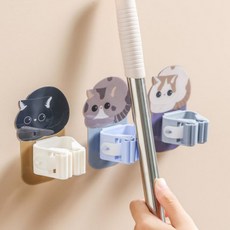 욕실 청소도구 걸이 4종세트 화장실 밀대 홀더 소품걸이, 1개