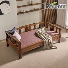 파로마 가야 명작 황토 흙소파 누리C 온열 보료 원목 카우치 평상, 대, 황토볼확장형(황토)