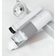 데스크 겸용 소형 무선 핸디 청소기, 그레이