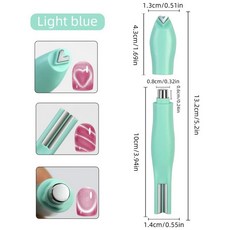 하트 모양 강력 자석펜 네일 아트 도구 스타일리시한 마그네틱 캣아이 매니큐어용, 1개, 그린