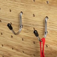 뚠뚠샵 타공판보드 후크T 타공판후크, U형(검정), 검정, 4개