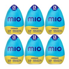 mio 미오 레모네이드 액상 워터 인헨서 96ml, 6개