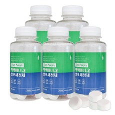 백색마녀 발포 세정제 30정/구연산 과탄산소다 텀블러 전기포트 세척 소독 세제, 5통