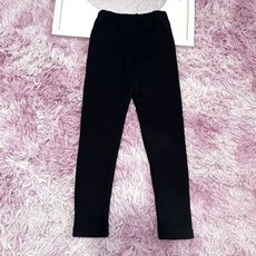 【秋冬兒童保暖褲子】女童黑色時尚打底褲加絨保暖兔耳朵印花休閒百搭修身棉秋冬款時尚