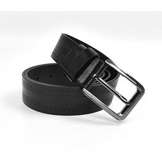 柒彩年代 真皮皮帶 簡約雙邊線條腰帶 NK173