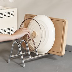 집온 우아한 물결무늬 도마꽂이 스테인리스, 1개, 실버 5구