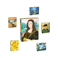 PICASSO TILES 畢卡索 20片磁性方塊拼圖 世界名畫 兒童益智磁力片, 1個