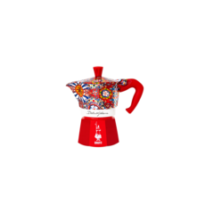 BIALETTI Dolce & Gabbana 聯名摩卡壺套裝，精緻圖案設計，高品質材料，咖啡愛好者首選, 紅色, 1個