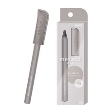 日本 SUN-STAR Metacil Pocket 迷你型金屬永恆鉛筆 明進文房具 無需削筆 金屬質感 書寫流暢, 米色, 1個