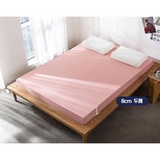 고밀도 고탄성 토퍼 매트리스 스펀지 스폰지 두께 8cm 소프트 하드 쿠션, 두께 8CM 고탄성 소프트 핑크