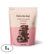 Favorite Day 밀크 초콜릿 커버드 미니 프레첼, 198g, 1개