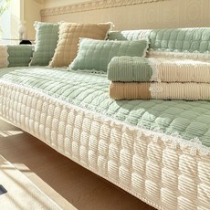 優選沙發坐墊靠墊坐墊靠背腰墊防滑加厚四季通用沙髮墊北歐現代簡約防滑靠背布藝毛絨實木沙髮加厚坐墊子, 暖陽 淺藍,110*240一張