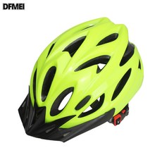 DFMEI 代駕外賣騎手男女頭盔純色騎行經典款單車自行車安全帽, 1個, 熒光黃:均碼