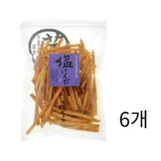 ImoyaKinjiro 이모야킨지로 이모켄삐 고구마튀김과자 소금 시오켄피, 180g, 6개