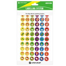 디자인펌프 캐릭터스티커 야채 12mm 5매입 교재라벨