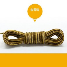 卡特工裝鞋帶 圓形結實耐磨登山鞋帶, 03金黃咖,150cm, 1個