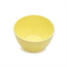 고무그릇(중)/팩볼 500ml/고무볼 석고볼 석고가루, 노랑, 1세트