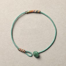 다채 끈 행운팔찌 와인 갈색 녹색 노랑 실 매듭팔찌 심플한 스트링 팔찌GSL0320