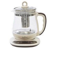 퀸센스 글라스 전기 티포트 아이보리 1.8L, QSKT-3000혼합