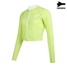 [AK플라자] [레노마수영복] 여성 집업 크롭 래쉬가드 수영복 CS2D952_LI