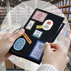 스토리지 티켓북 56포켓 스티커4장 블랙 야구장 사진첩 스티커바인더 포켓스티커 포토엘범 티케사인더