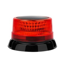 비콘 라이트 충전식 LED 스트로브 베이스 안전 점멸등 도로 공사 차량용, 빨간
