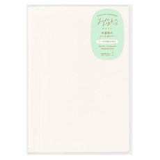 미도리 유루로그 PVC 노트 커버 B6 사이즈, 베이지, 1개