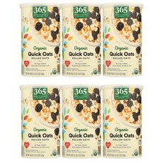 365 Whole Foods Market 365 홀푸드마켓 퀵 오트 롤드 오트 귀리 510g, 6개