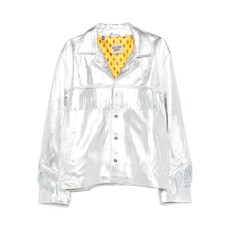 갤러리디파트먼트 올랜도 프린지 메탈릭 레더 재킷