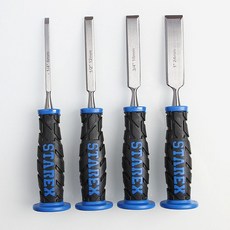 블루 목공용끌 4종1세트