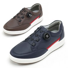 [브랜슈] DM-45 발이 편한 스파이크리스 소가죽 다이얼 남성 골프화 스크린 파크골프화