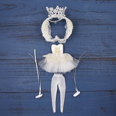 인형헤도레 의상세트 머메이드 치파오 빨간망토 드레스, 19cm 인형, 3. 살구 백조