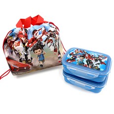 헬로카봇16 도시락-피크닉 2단 조리개세트 YP4251 (T0083), 헬로카봇16-T0083, 1개