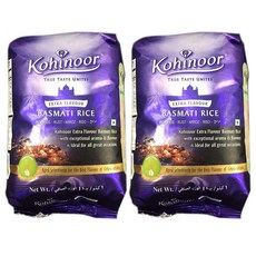 Kohinoor 코히누어 인디안 바스마티 백미, 2개, 1kg