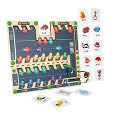 GHSHOP 어린이를 위한 나무 자석 알파벳 미로 편지 퍼즐 발렌타인 선물, 비행기, 30cmx29cmx1.2cm, 멍청한, 1개