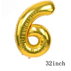 생일 파티 학예회 이벤트 할로윈 용품 심슨 풍선 재미있는 노란색 가족 홈 라텍스 호일 에어 축하 배너 케이크 토퍼 장식 어린이 장난감, 기타, 32inch Number_16