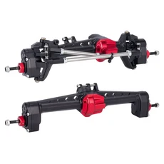 1/10 RC 자동차 크롤러 AR45P 업그레이드 부품용 CNC 알루미늄 SCX10 III 전면 포털 액슬