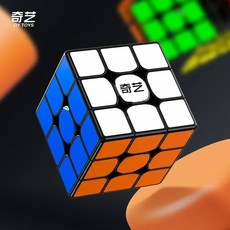 마술 공연 [ECUBE] QiYi QiMeng V3 매직 큐브 스티커리스 전문 퍼즐 교육용 장난감 블랙 3x3x3 241880, 마술 공연 [ECUBE] QiYi QiMeng V3 매