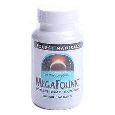 SOURCE NATURALS 葉酸錠 800mg, 1個, 240 件