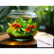 수초 핀셋 직선형 집게 어항 관리 장식 꾸미기 48cm
