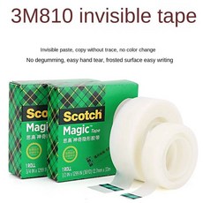 3M 스카치 810 매직 강력 접착 테이프 고점도 흔적 없음 보이지 않는 홈 오피스 용품 및 학교 19mm * 10m 214430, 19MMX10M, 1천만