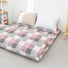 아르떼베딩 순면누빔 요매트 100%국산 바닥요(요커버+솜매트)_5CM/8CM, 스테이 핑크