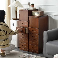 틈새 서랍장 폭좁은 원목 심플 서랍 미니 주방수납장, C25 화이트 + 문1 서랍4