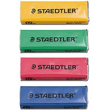 스테들러 슬라이딩 지우개 리필 525RPS 기본형(흰색) 컬러 파스텔 색상 랜덤발송, 1개, 525 RPS1 S (컬러)