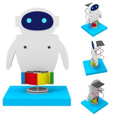 회전하는 태양광 로봇 만들기 태양전지 전기에너지 전환 과학실험 로보트 조립키트 DIY
