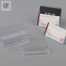 굿포머스 투명 명함꽂이 1단/2단 스탠드꽂이, 1단