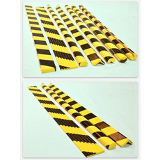 주차 모서리 스펀지 흡수 보호대 충돌방지 두꺼운, 흑황 L형 확대 100x10x0.8CM, 1개