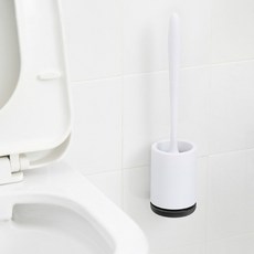 강모 실리콘 화장실 브러시 욕실 변기 홀더 세트 내구성 열가소성 고무로 제작, 1개