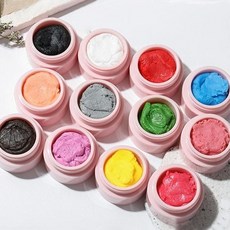 쪼물쪼물 DIY 파츠 3D 엠보 클레이 젤 10색