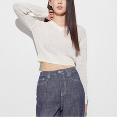 [미쏘(비노출)] [미쏘] V넥 크롭 풀오버 (MIWKAD815T-T)